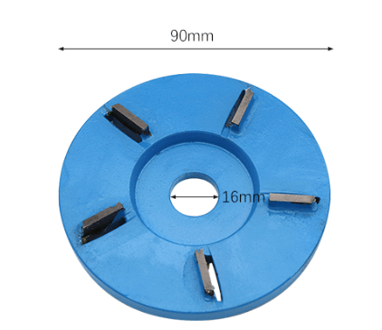 Meterk Six Teeth Power Wood Carving Disc Tool Milling Cutter for 16mm Aperture Angle Grinder Power Tool Accessories - InspiredGrabs.com