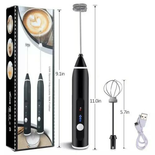 Milk Frother Electric Egg Beater USB Charging Mixer for Coffee Drink Portable - InspiredGrabs.com