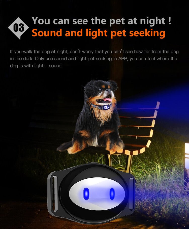 Mini Waterproof Dog GPS Tracker for Pets with Collar Original Box 4 Frequency GPRS GPS LBS Location Free APP - InspiredGrabs.com