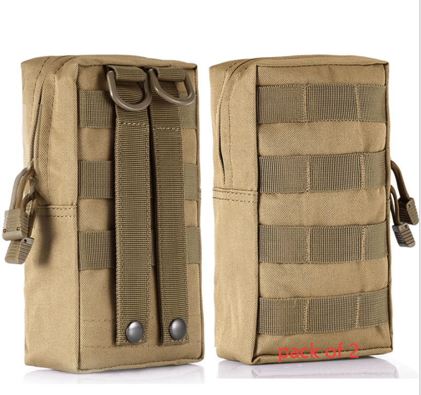 Molle Pouches EDC Utility Pouch Gadget Gear Bag Military Vest Waist Pack Water-resistant Compact Bag - InspiredGrabs.com