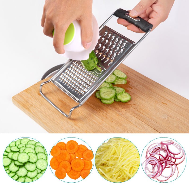 Multifunctional Food Safety Rack Food Slicing Knife Finger Protection Device - InspiredGrabs.com