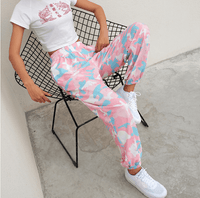 Thumbnail for NCLAGEN 2021 Women Camouflage Print Trousers Loose Harem Camo Pants Spring High Waist Casual Joggers Elastic Sweatpants - InspiredGrabs.com