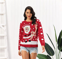 Thumbnail for New Santa Fawn Jacquard Sweater Pullover - InspiredGrabs.com