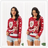 Thumbnail for New Santa Fawn Jacquard Sweater Pullover - InspiredGrabs.com