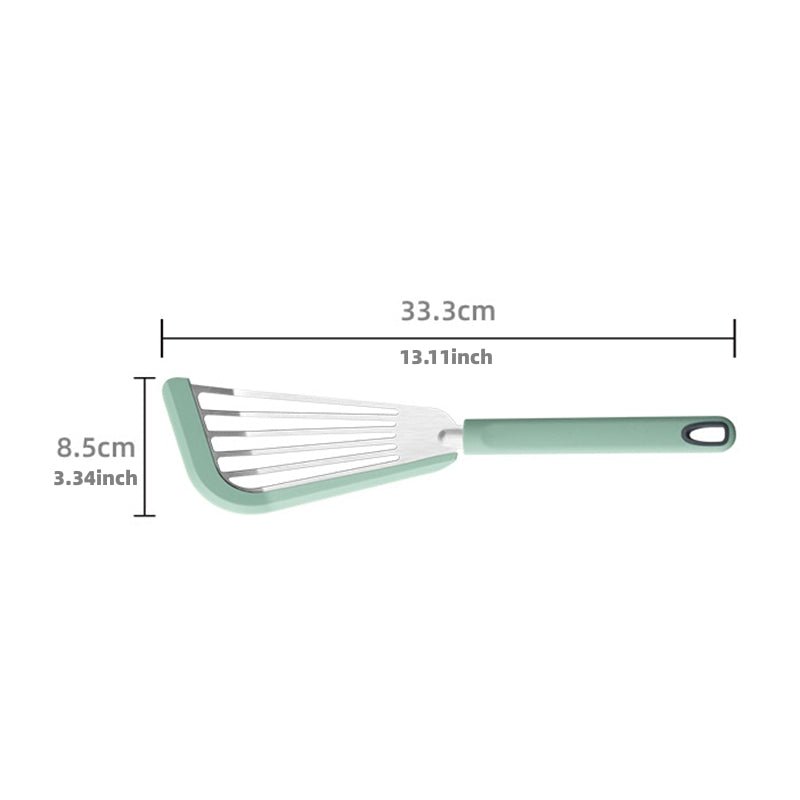 Nonstick Fish Spatula, Thin Slotted Spatulas Turner Silicone Fish Spatulas for Nonstick Cookware, High Heat Resistant BPA-free Cooking Utensils, Ideal for Fish, Eggs, Pancakes - InspiredGrabs.com