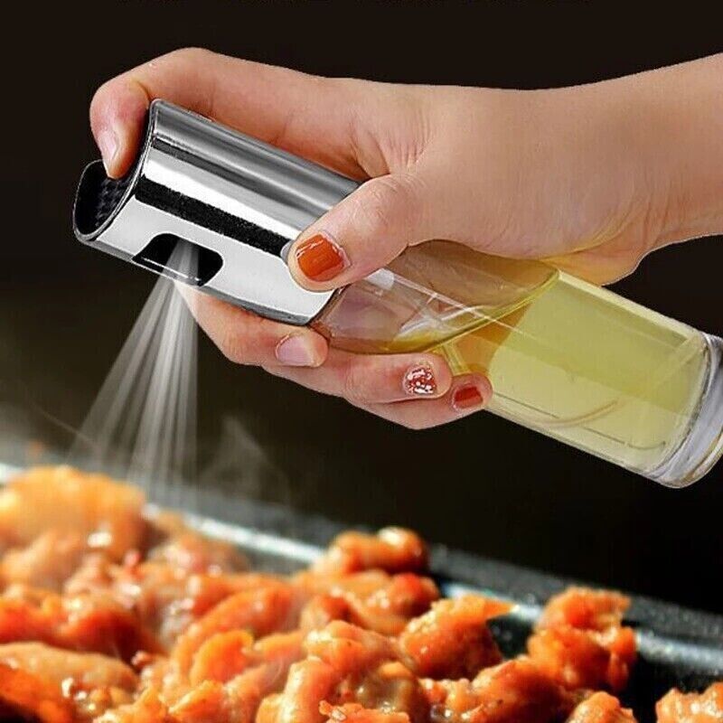 Olive Oil Sprayer Mister, Portable Spray Bottle Oil Sprayer for Cooking & Baking - InspiredGrabs.com