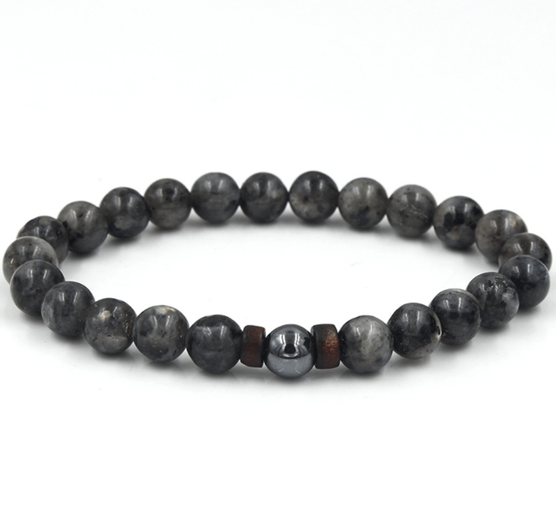 Personality Men's Black Volcanic Stone Bracelet - InspiredGrabs.com