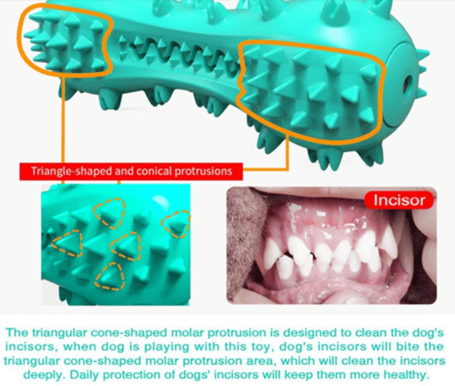 Pet Dog Cleaning Chew Toys for Aggressive Dogs Rubber Molar Stick Dog Oral Teeth - InspiredGrabs.com