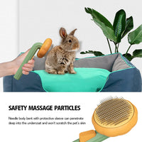 Thumbnail for Pet Pumpkin Brush, Pet Grooming Self-cleaning Slicker Brush for Dogs Cats Puppy Rabbit, Cat Brush Grooming Gently Removes Loose Undercoat, Mats Tangled Hair Slicker Brush - InspiredGrabs.com