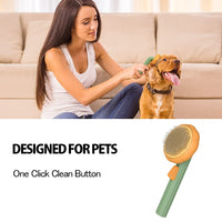 Thumbnail for Pet Pumpkin Brush, Pet Grooming Self-cleaning Slicker Brush for Dogs Cats Puppy Rabbit, Cat Brush Grooming Gently Removes Loose Undercoat, Mats Tangled Hair Slicker Brush - InspiredGrabs.com