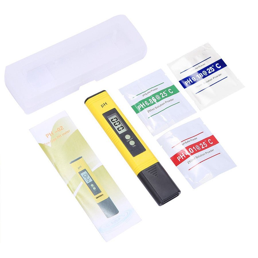 PH Meter 0.01 PH Battery Powder High Precision Water Quality EC Tester 0-14 PH Measurement Range for Aquarium Swimming Pool Digital Electric PH Meter LCD Tester Pocket Hydroponics Aquarium Water Test - InspiredGrabs.com