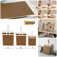 Thumbnail for Pizza Peel Shovel with Sliding Feature, Wooden Handle, 3 Sizes - Storage and Transfer Board for Pizza, Kitchen Tools - InspiredGrabs.com