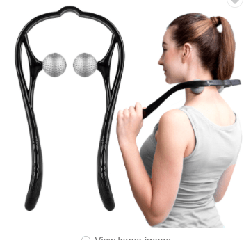 Plastic Pressure Point Therapy Neck Massager Relieve Hand Roller Neck Massager for Neck Shoulder Trigger Point - InspiredGrabs.com