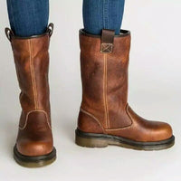 Thumbnail for Plush Warm Flat Bottomed Medium Boots Women's Large - InspiredGrabs.com