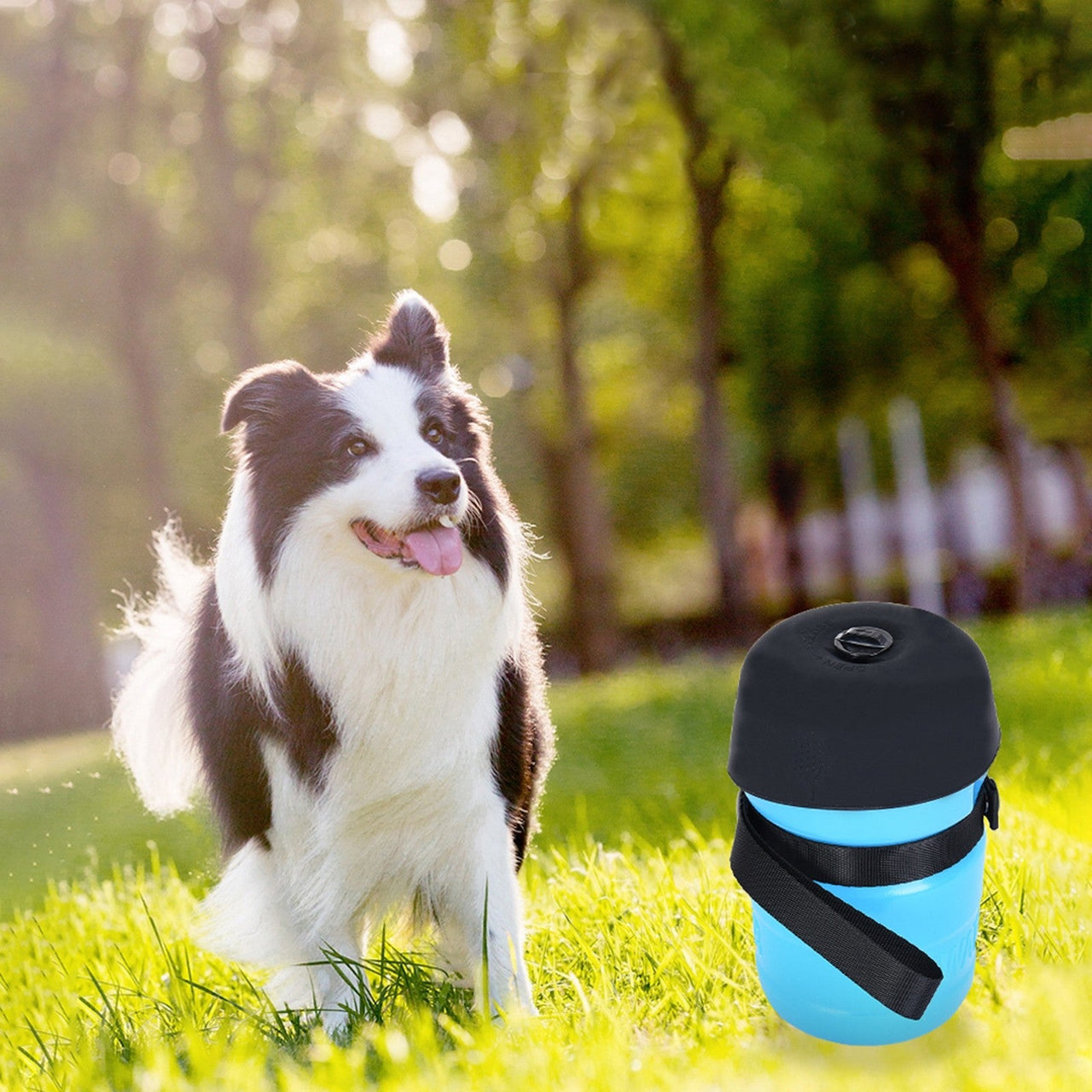 Dog Travel Kettle Portable Kettle Pet Outdoor Drinking Water Accompanying Cup - InspiredGrabs.com