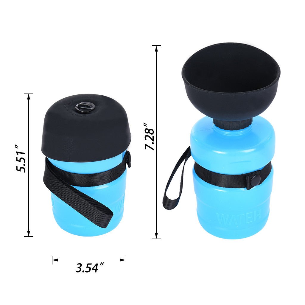 Dog Travel Kettle Portable Kettle Pet Outdoor Drinking Water Accompanying Cup - InspiredGrabs.com