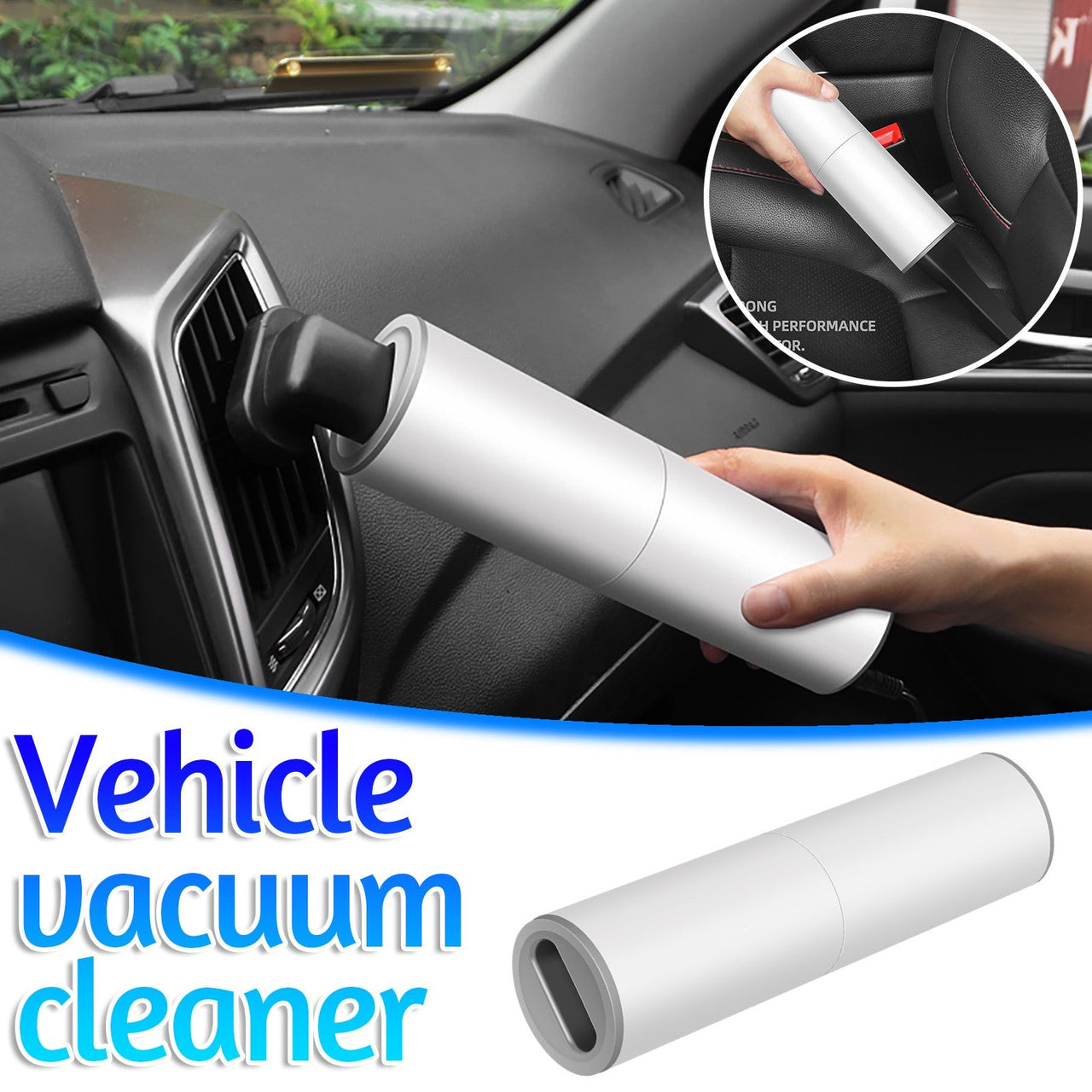 Portable Handheld Vacuum Cleaner 120W Car Charger - InspiredGrabs.com