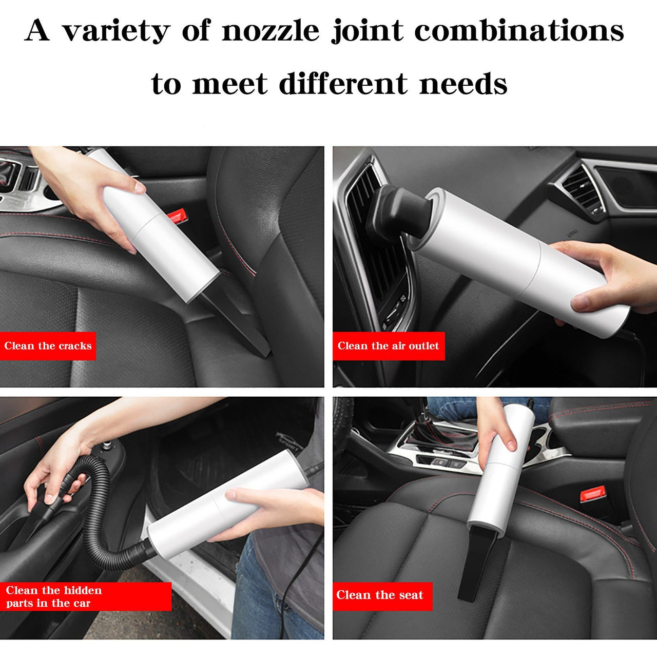 Portable Handheld Vacuum Cleaner 120W Car Charger - InspiredGrabs.com