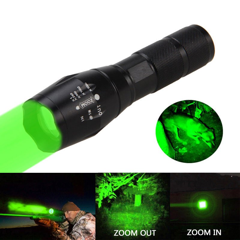 Portable Mini Flashlight LED ZOOM Torch Hunting Zoomable Flashlight Torch Light - InspiredGrabs.com