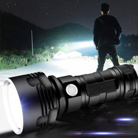 Thumbnail for Powerful LED Flashlight XHP50 Torch USB Rechargeable Waterproof Lamp Ultra Brigh - InspiredGrabs.com