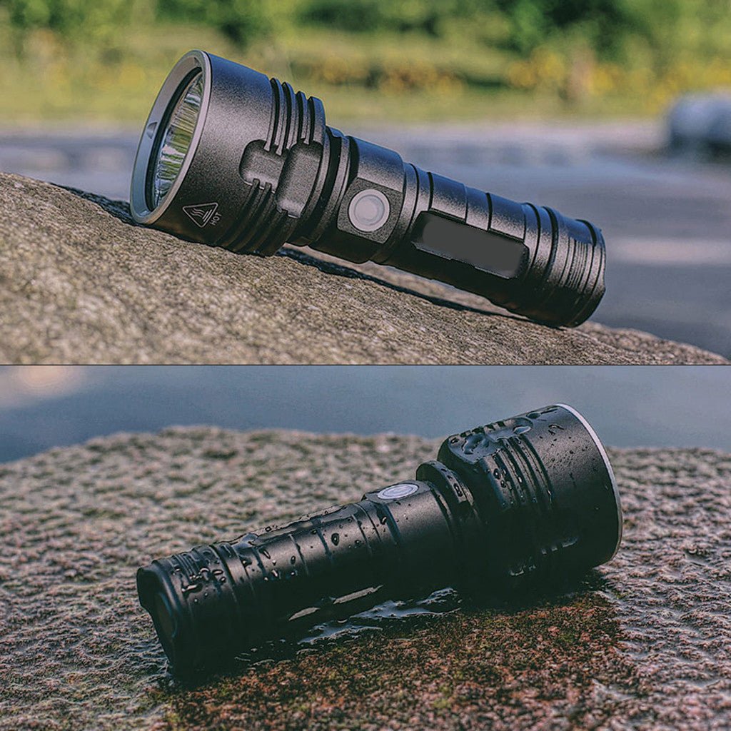 Powerful LED Flashlight XHP50 Torch USB Rechargeable Waterproof Lamp Ultra Brigh - InspiredGrabs.com