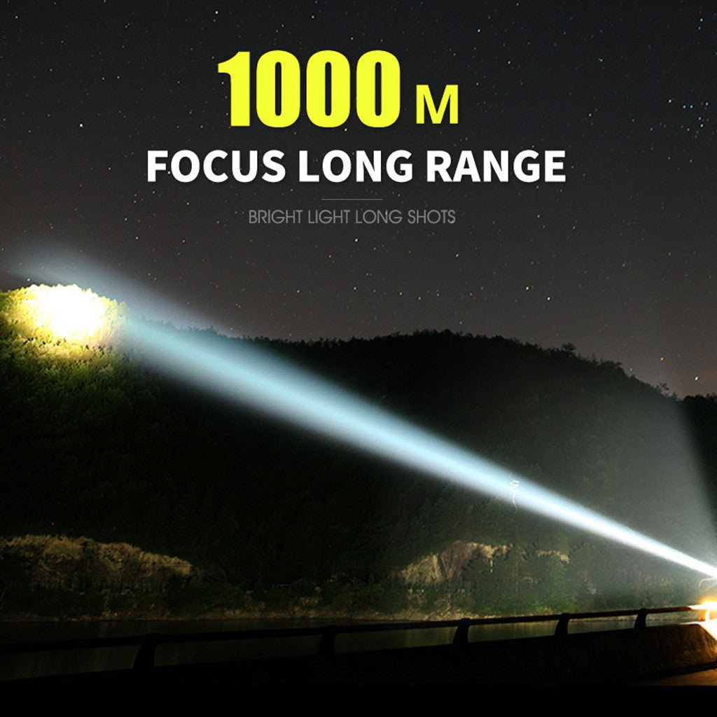 Powerful LED Flashlight XHP50 Torch USB Rechargeable Waterproof Lamp Ultra Brigh - InspiredGrabs.com