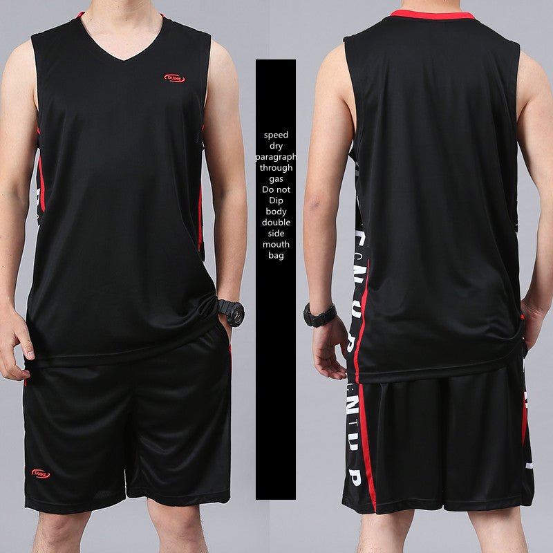 Professional Athletic Attire: Sleek Sleeveless Vest and Shorts for Optimal Performance - InspiredGrabs.com
