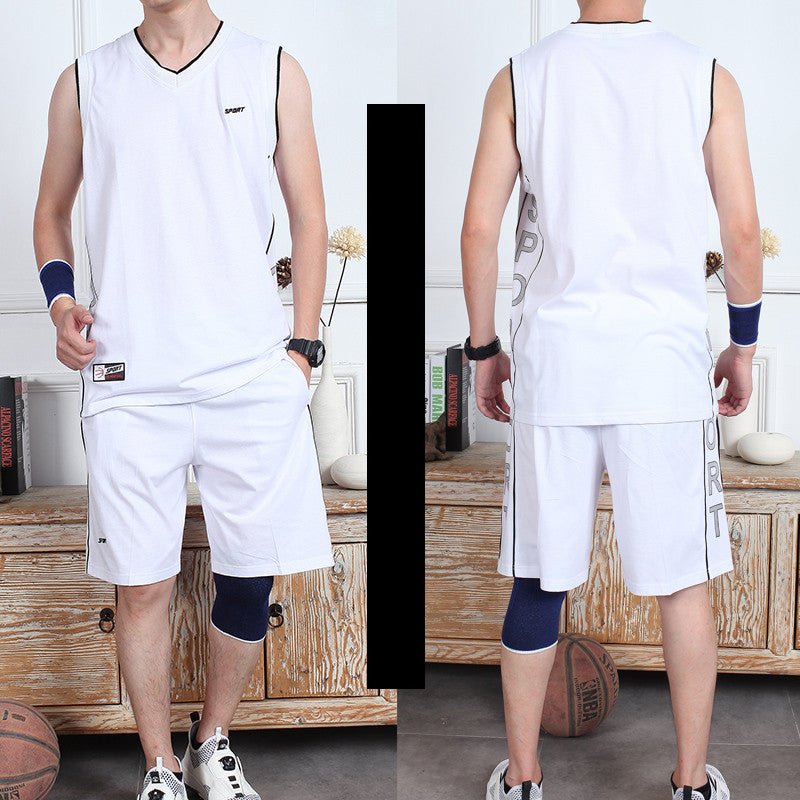 Professional Athletic Attire: Sleek Sleeveless Vest and Shorts for Optimal Performance - InspiredGrabs.com