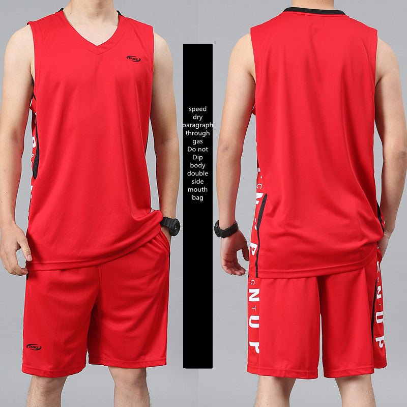 Professional Athletic Attire: Sleek Sleeveless Vest and Shorts for Optimal Performance - InspiredGrabs.com