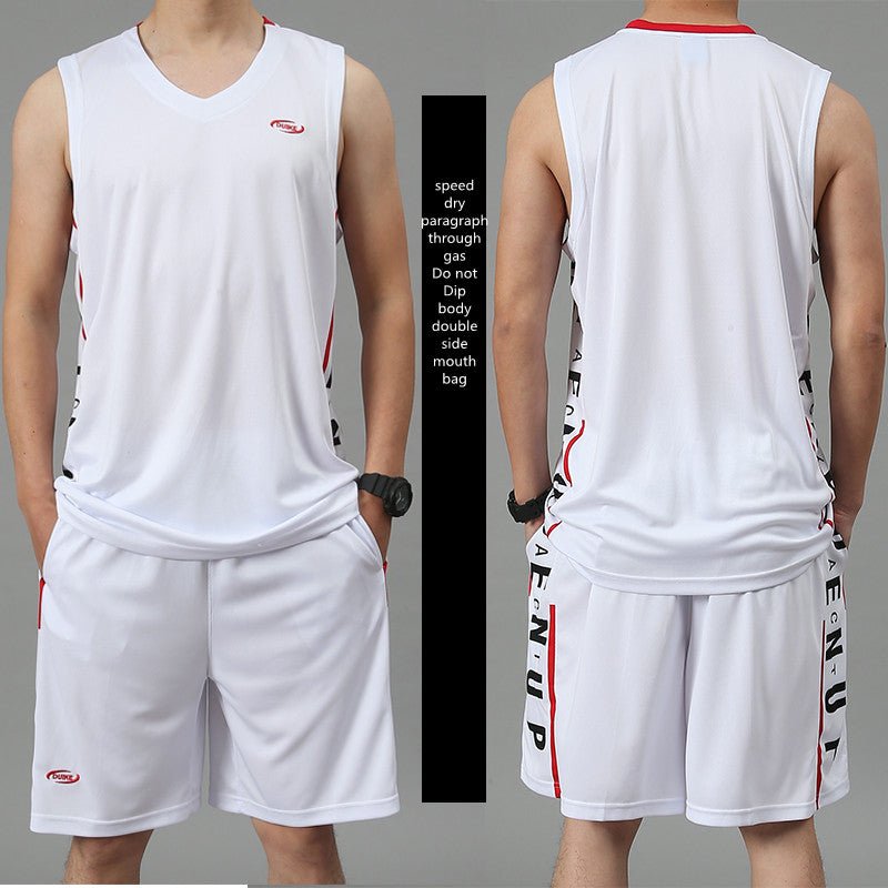Professional Athletic Attire: Sleek Sleeveless Vest and Shorts for Optimal Performance - InspiredGrabs.com