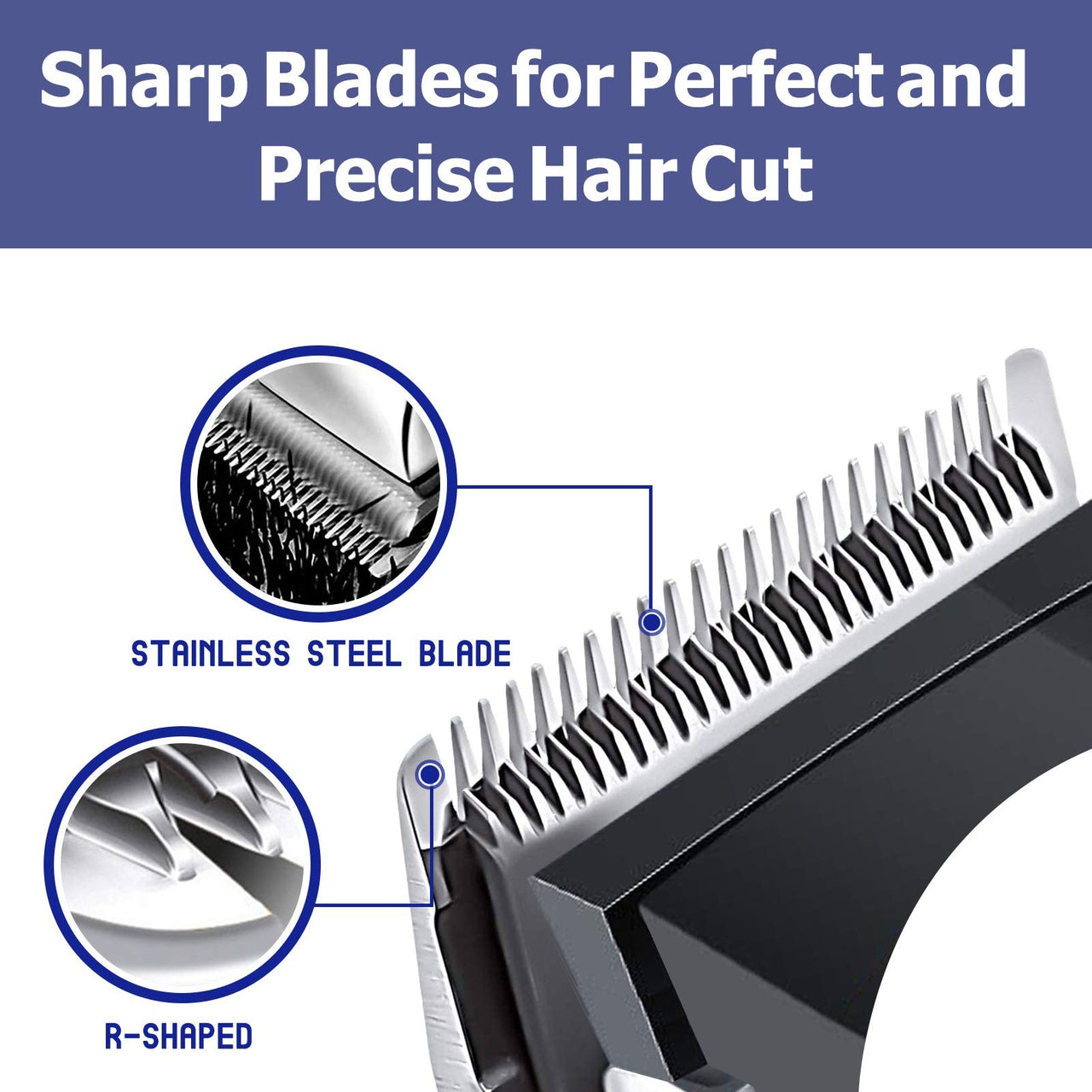 Professional Hair Clippers, Corded Hair Clippers for Men, Kids, Strong Motor Barber Salon Complete Hair and Beard, Clipping and Trimming Kit - InspiredGrabs.com