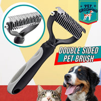 Thumbnail for Professional Pet Grooming Tool 2 Sided Undercoat Dog Cat Shedding Comb Brush Pet - InspiredGrabs.com