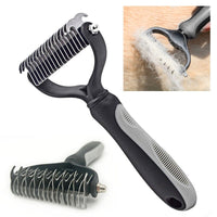 Thumbnail for Professional Pet Grooming Tool 2 Sided Undercoat Dog Cat Shedding Comb Brush Pet - InspiredGrabs.com