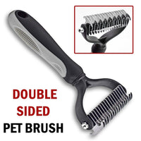 Thumbnail for Professional Pet Grooming Tool 2 Sided Undercoat Dog Cat Shedding Comb Brush Pet - InspiredGrabs.com