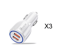 Thumbnail for Quick Charge 3.0 Car Charger for Mobile Phone Dual USB Car Charger Qualcomm Qc 3.0 Fast Charging Adapter Mini USB Car Charger - InspiredGrabs.com