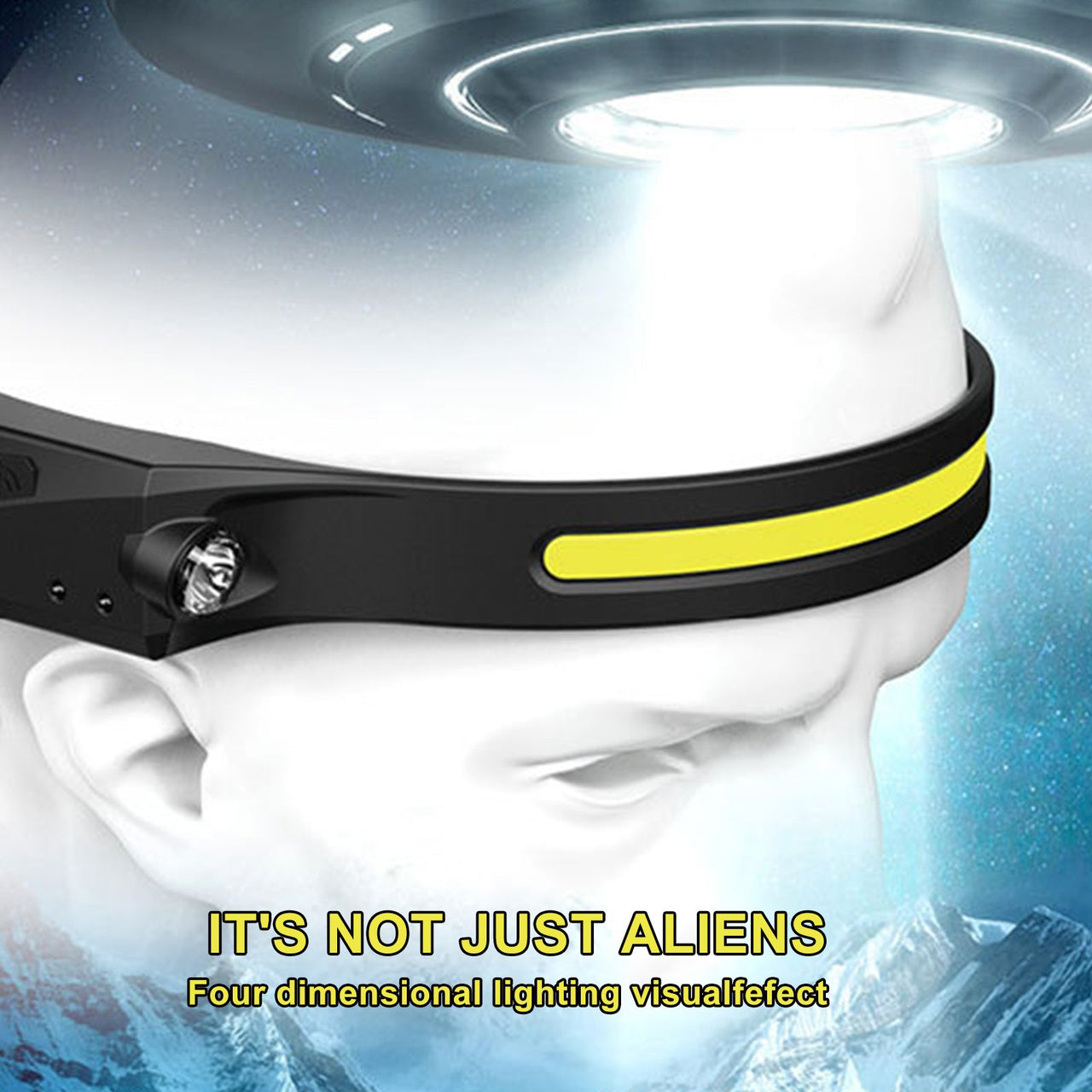 COB LED Induction Riding Headlamp Flashlight USB Rechargeable Waterproof Camping Headlight with All Perspectives Hunting Light - InspiredGrabs.com