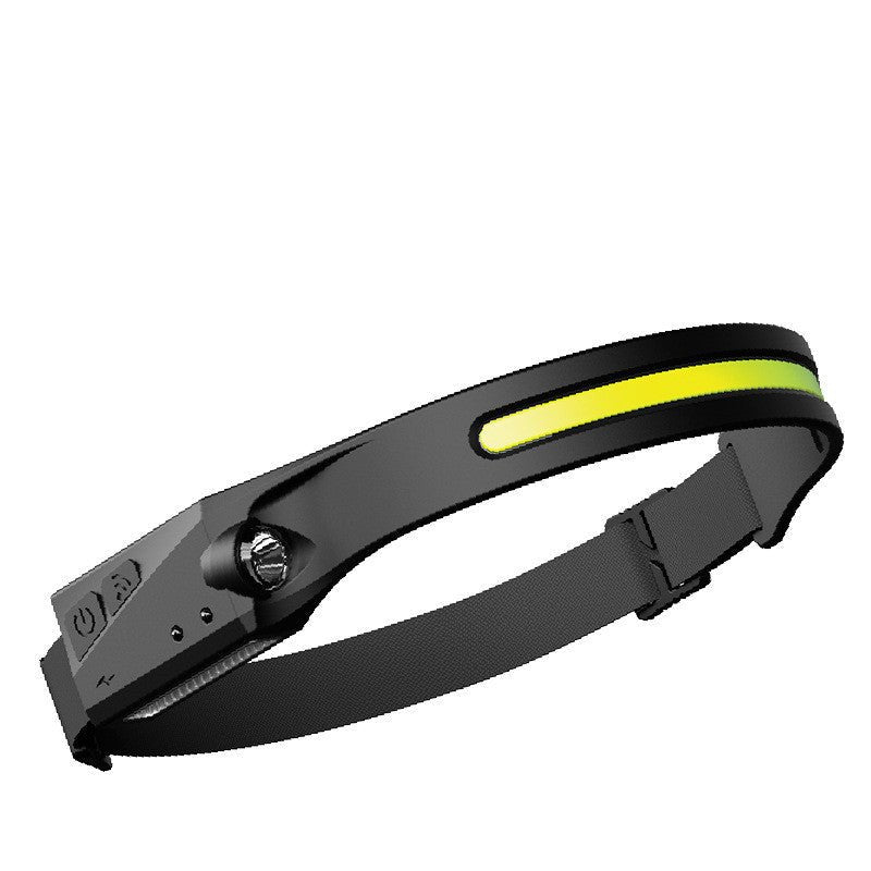 COB LED Induction Riding Headlamp Flashlight USB Rechargeable Waterproof Camping Headlight with All Perspectives Hunting Light - InspiredGrabs.com