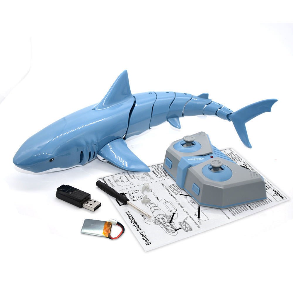 Remote Control Shark 2.4G Remote Control Fish Children's Toys Summer Water Toys - InspiredGrabs.com