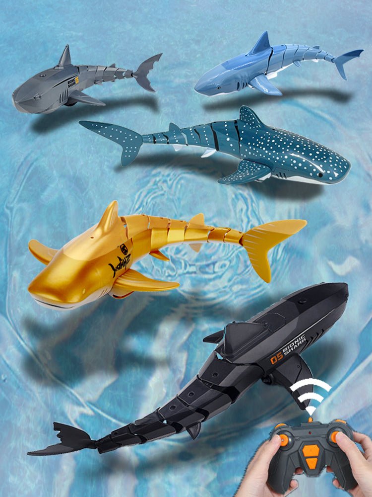 Remote Control Shark 2.4G Remote Control Fish Children's Toys Summer Water Toys - InspiredGrabs.com