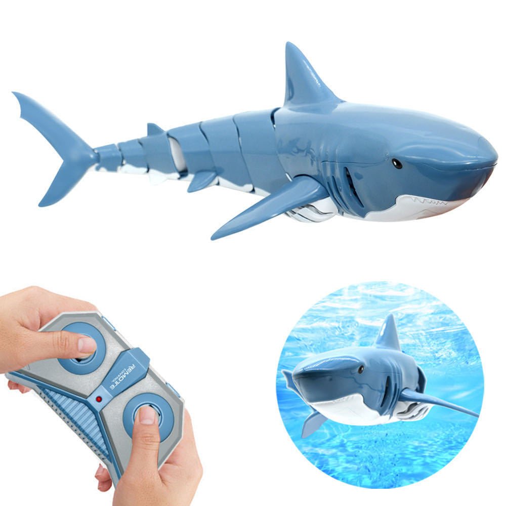 Remote Control Shark 2.4G Remote Control Fish Children's Toys Summer Water Toys - InspiredGrabs.com