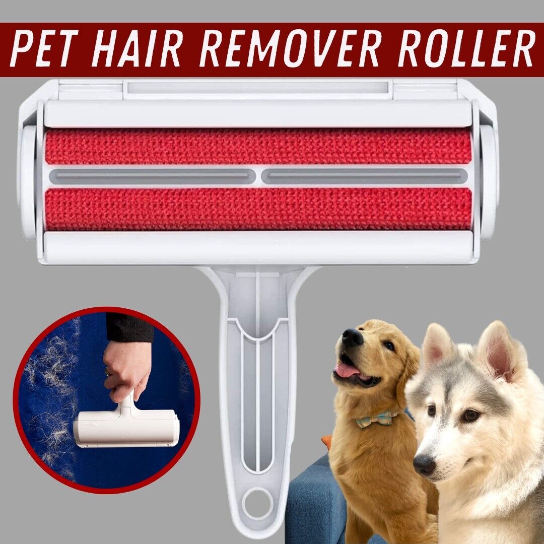 Reusable Pet Hair Lint Remover Dog Cat Hair Roller Cleaning Brush Sofa Clothes by KTATMARKETING - InspiredGrabs.com