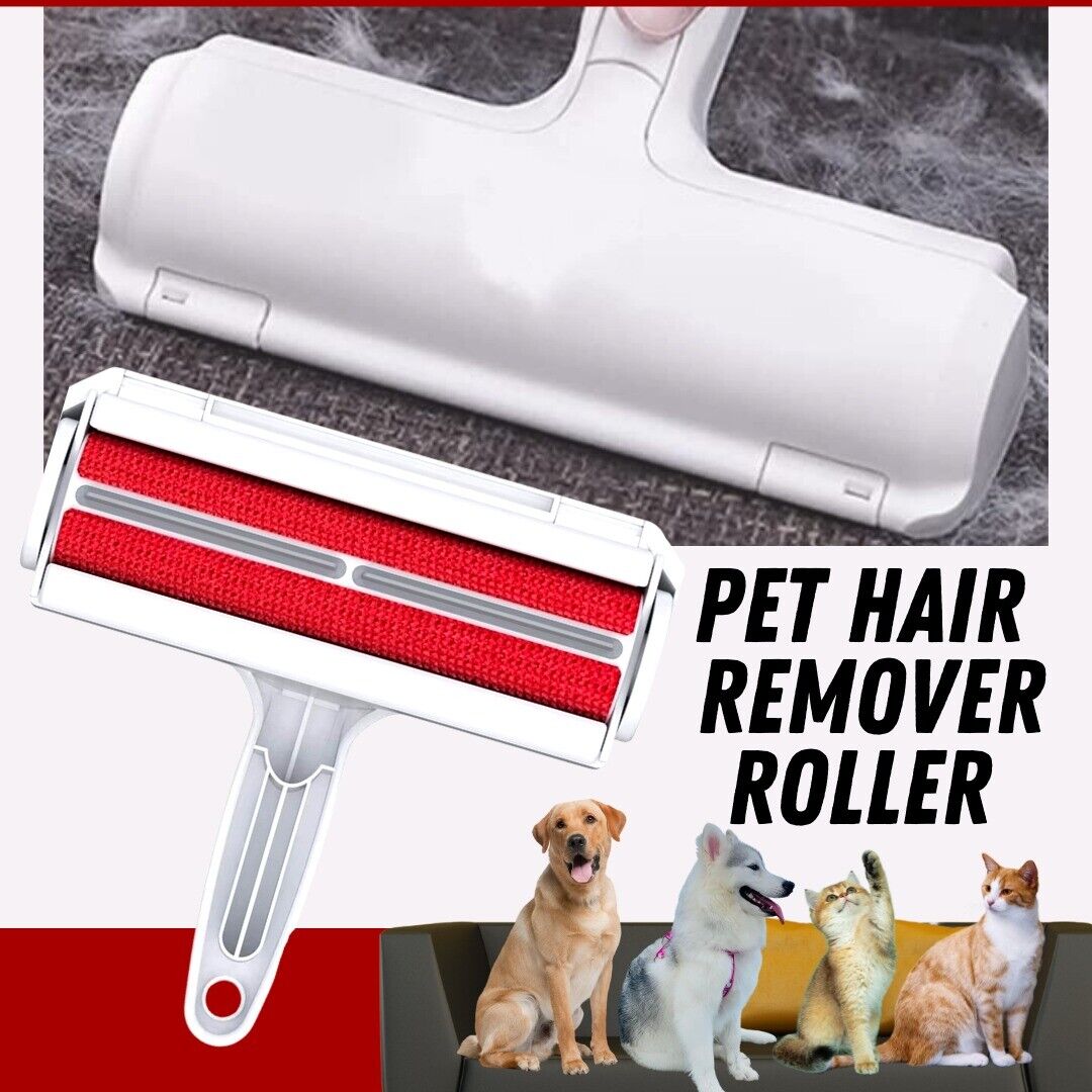 Reusable Pet Hair Lint Remover Dog Cat Hair Roller Cleaning Brush Sofa Clothes by KTATMARKETING - InspiredGrabs.com