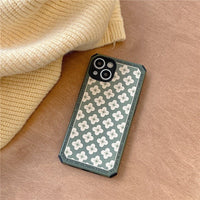 Thumbnail for Revive your style with the Women's Retro Green Flower Mobile Phone Case. - InspiredGrabs.com