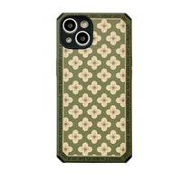 Thumbnail for Revive your style with the Women's Retro Green Flower Mobile Phone Case. - InspiredGrabs.com