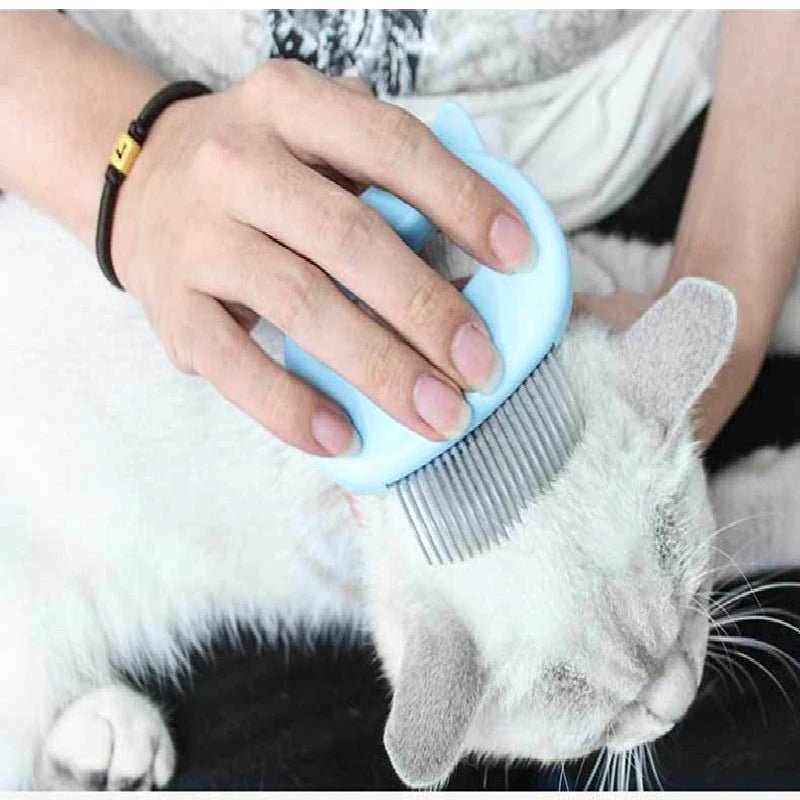 3-color Pet Cat Dog Massage Brush Shell Shaped Handle Pet Grooming Massage Tool to Remove Loose Hairs Dogs Cats Pet Supplies - InspiredGrabs.com