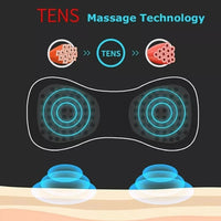 Thumbnail for Electric Cervical Vertebra Spine Massager Massage Sticker EMS Pulse Neck Shoulder Whole Body Portable Massage Device - InspiredGrabs.com