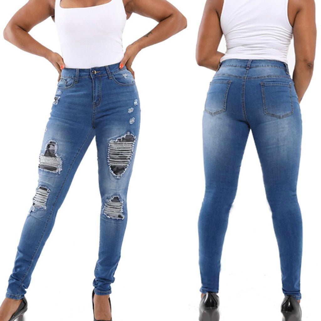 Ripped Hip Jeans - InspiredGrabs.com