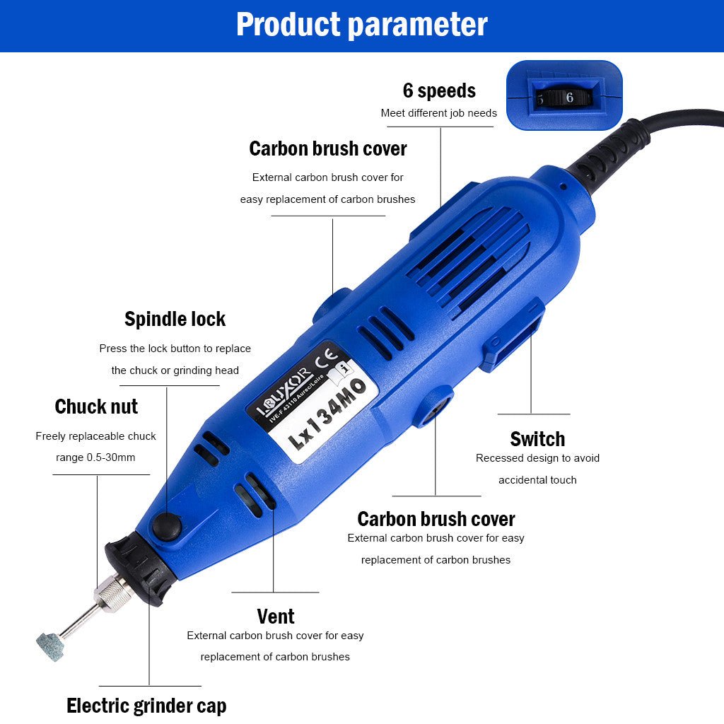 Rotary Tool Set Accessory Kit 80-PC Grinding Sanding Polishing with Case - InspiredGrabs.com