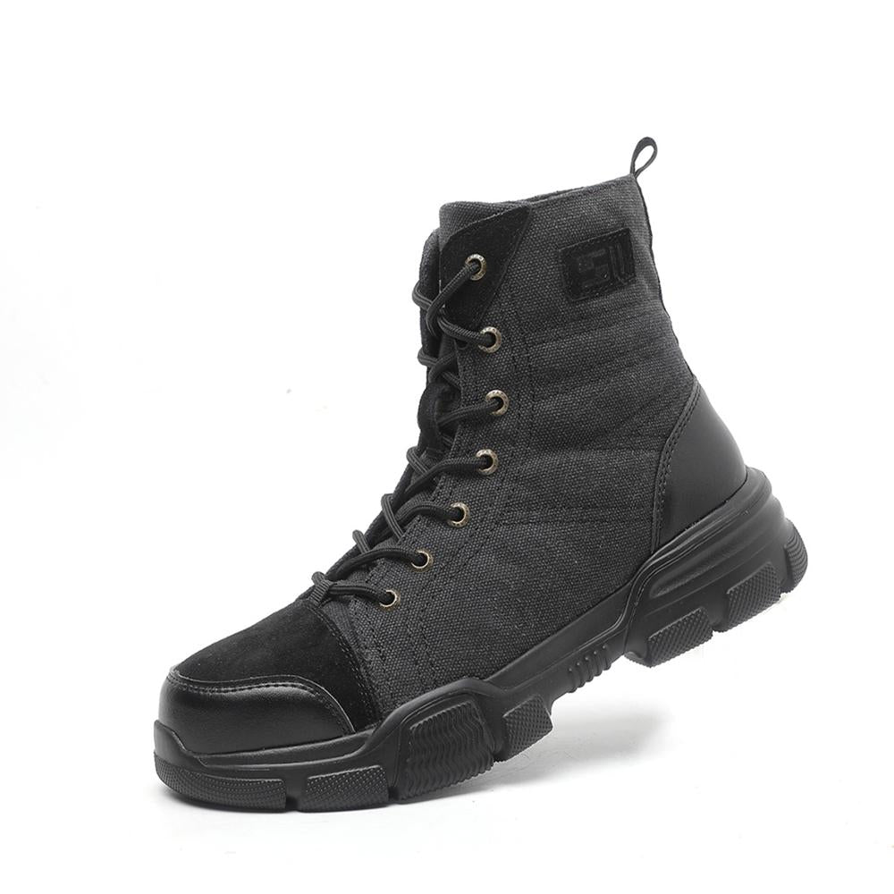 Safety Shoes Steel Toe Cap High-top Work Protective Labor Insurance Shoes - InspiredGrabs.com