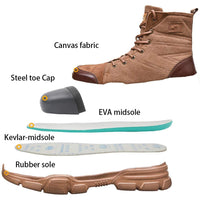 Thumbnail for Safety Shoes Steel Toe Cap High-top Work Protective Labor Insurance Shoes - InspiredGrabs.com